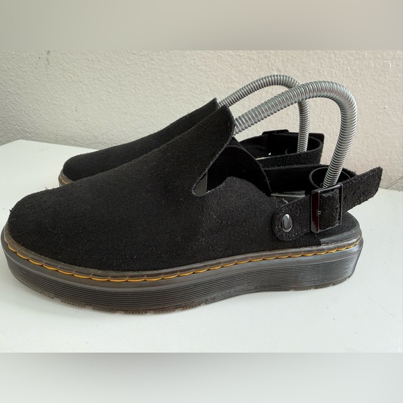 Dr. Martens Black Suede Buckle Sandals - Picture 5 of 7